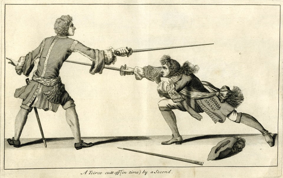 Tierce cut off in time by a seconde Laroon