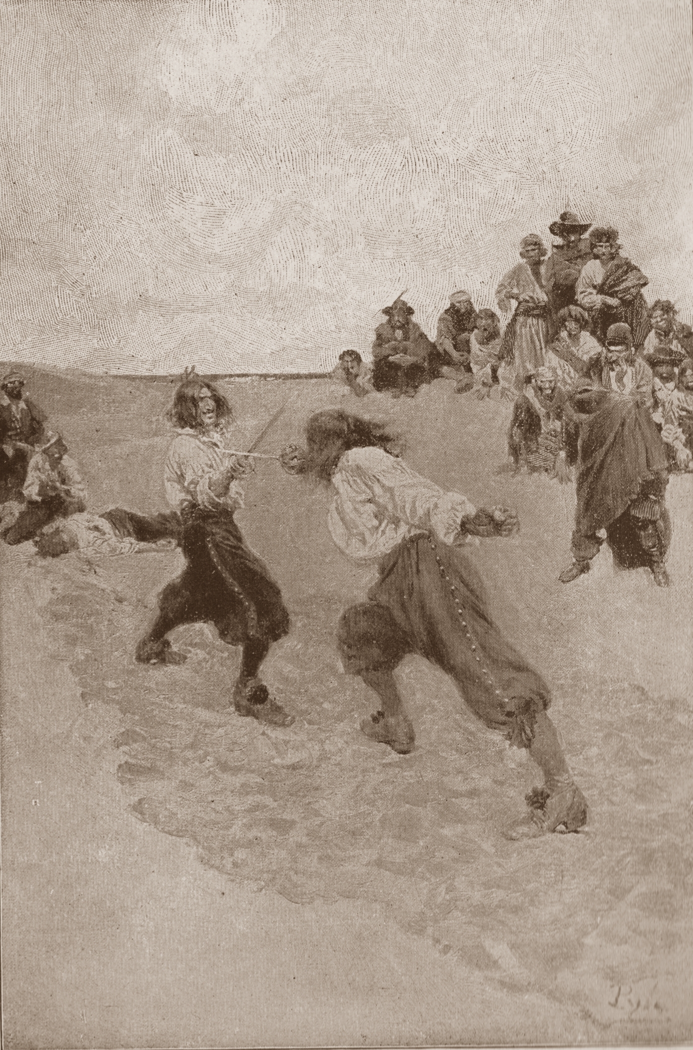 Duel Ashore Sepia LR cropped