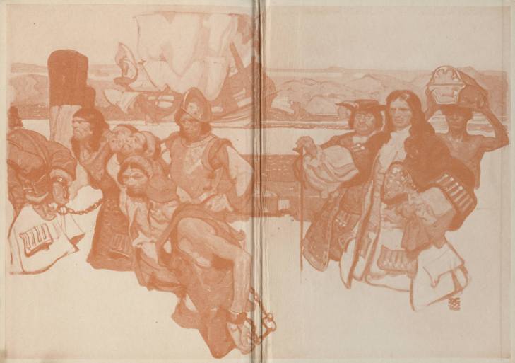 Captain Blood Returns Endpapers LR