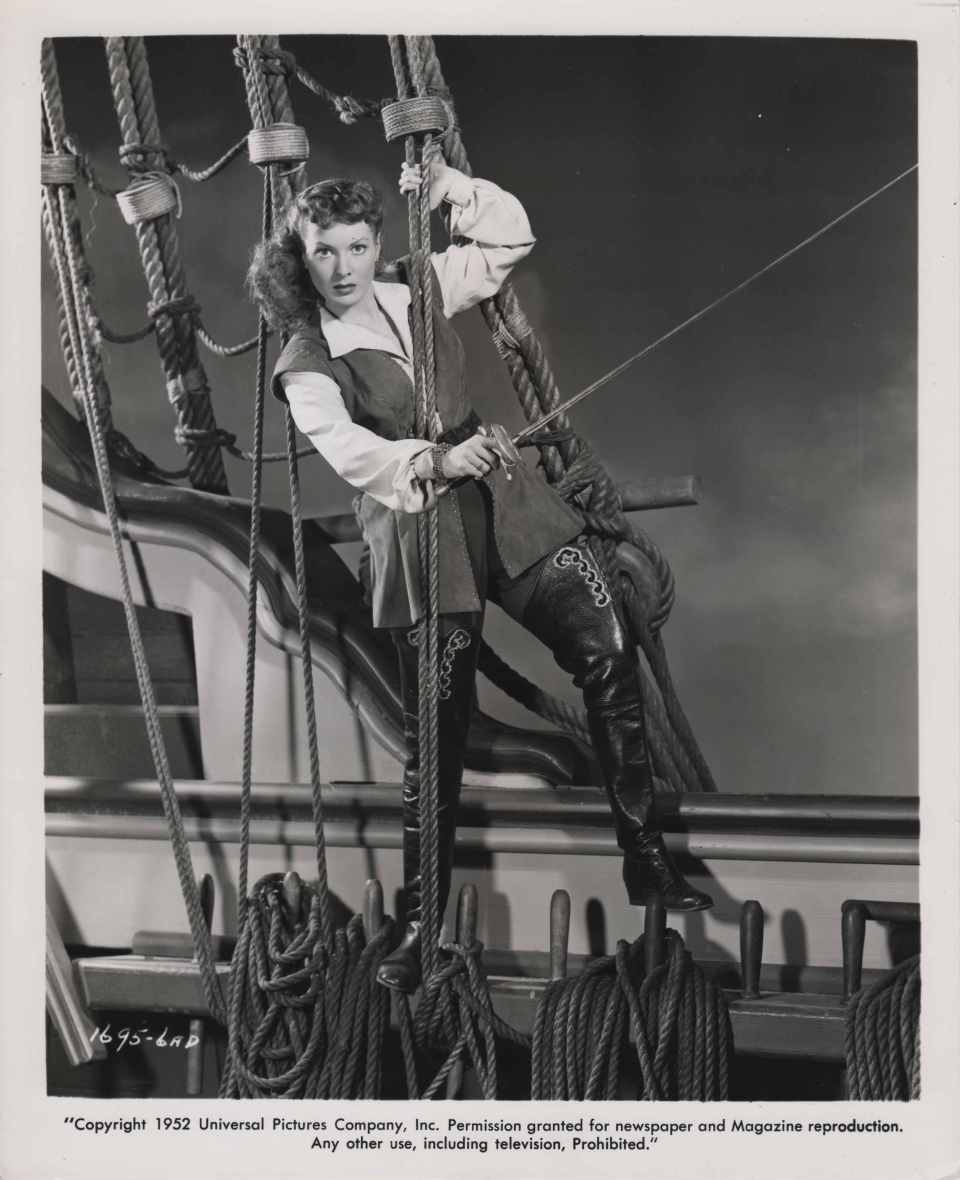 Maureen O'Hara Against All Flags LR