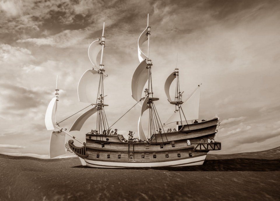 Firelock Galleon Sepia