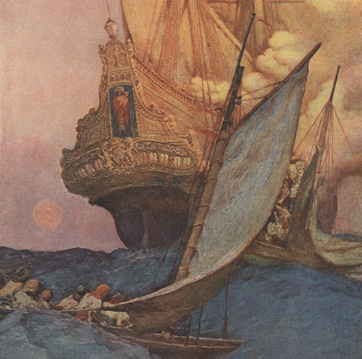 Howard Pyle’s Famous “An Attack on a Spanish Galleon” — and Some Real ...